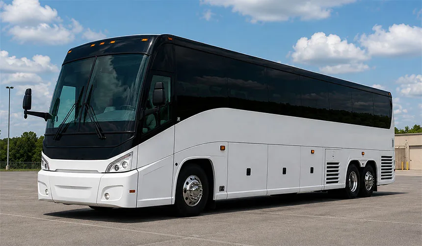 56-passenger charter bus exterior